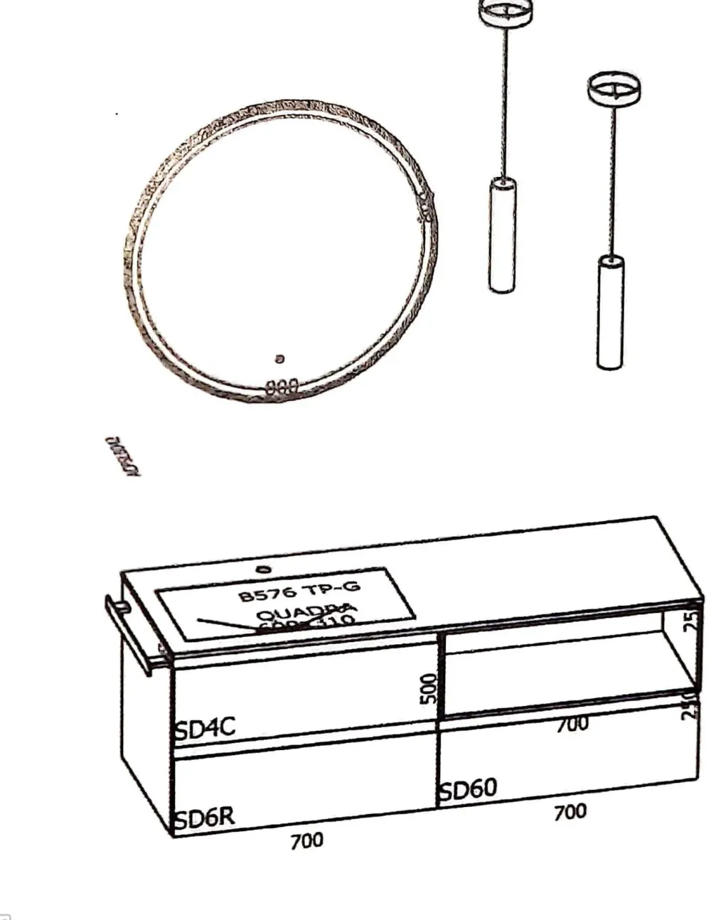 Mobile bagno in legno modello M2 system di in Offerta Outlet^Baxar Best
