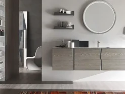 Online Mobile bagno Come foto hpl vari colori  IN OFFERTA OUTLET Mobili Bagno Sospeso