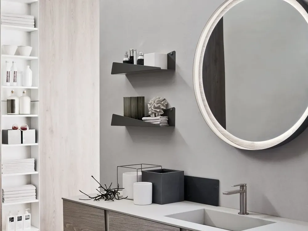Online Mobile bagno Come foto hpl vari colori IN OFFERTA OUTLET Mobili Bagno Sospeso