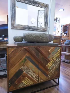 Collezione esclusiva Mobile bagno Mobile bagno industrial colorato  in offerta  Nuovi mondi cucine SCONTATO a PREZZI OUTLET- Mobili Bagno A Terra