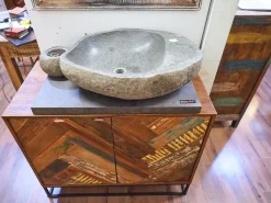 Collezione esclusiva Mobile bagno Mobile bagno industrial colorato  in offerta  Nuovi mondi cucine SCONTATO a PREZZI OUTLET- Mobili Bagno A Terra