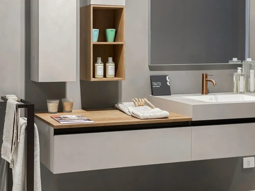 Best Mobile bagno moderno Tratto di in OFFERTA OUTLET - 30% Mobili Bagno Sospeso