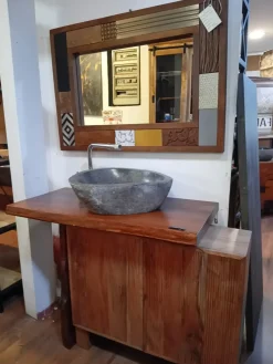 Nuovi Mondi Collection Mobile bagno Mobile bagno design carribe  IN OFFERTA OUTLET- Mobili Bagno A Terra