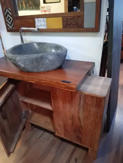 Nuovi Mondi Collection Mobile bagno Mobile bagno design carribe  IN OFFERTA OUTLET- Mobili Bagno A Terra