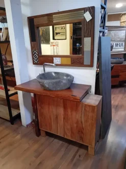 Nuovi Mondi Collection Mobile bagno Mobile bagno design carribe  IN OFFERTA OUTLET- Mobili Bagno A Terra