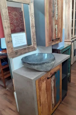 Hot Mobile bagno Mobile bagno vintage recicle industrial   con un ribasso imperdibile Mobili Bagno A Terra