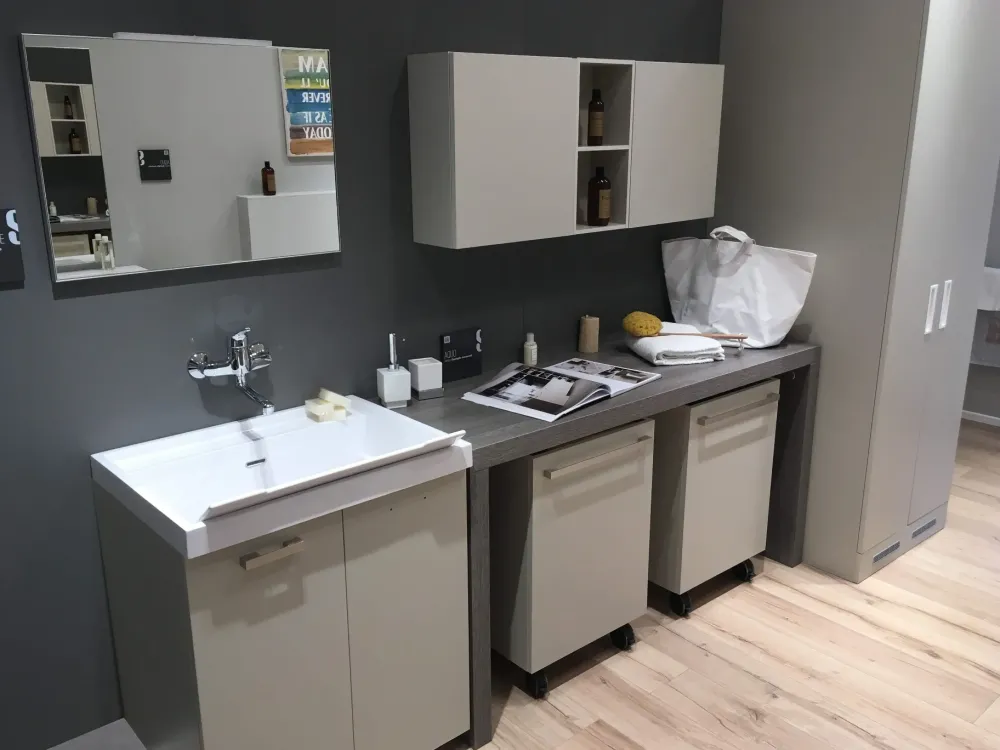 Mobile bagno Arredo bagno lavanderia aquo laminato opaco IN OFFERTA OUTLET^Scavolini New