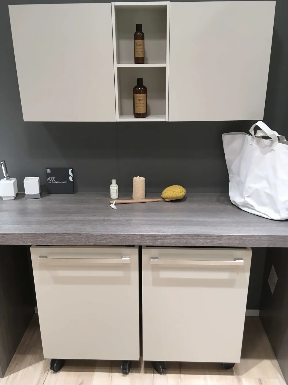 Mobile bagno Arredo bagno lavanderia aquo laminato opaco IN OFFERTA OUTLET^Scavolini New