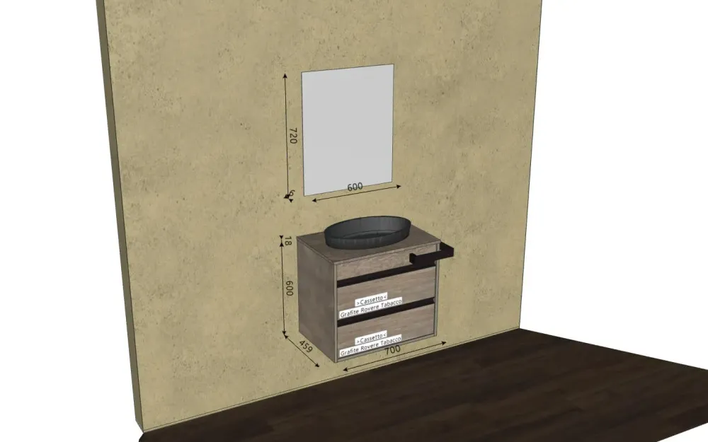 Mobile bagno Smart46 next 01 SCONTATO a PREZZI OUTLET^Mastella New