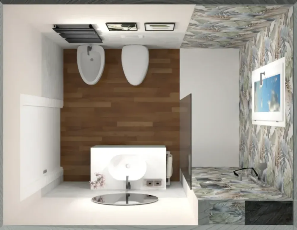 Mobile bagno sospeso Bagno verde di SCONTATO - 25%^Baxar Online