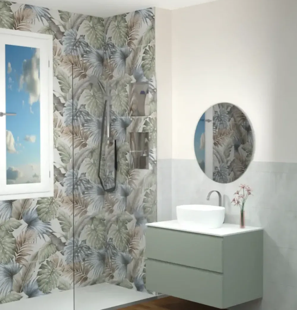 Mobile bagno sospeso Bagno verde di SCONTATO - 25%^Baxar Online