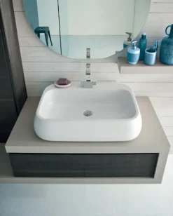 Discount Mobile bagno sospeso Bg17 , prezzo ribassato! Ideale per l'architetto. Mobili Bagno Sospeso