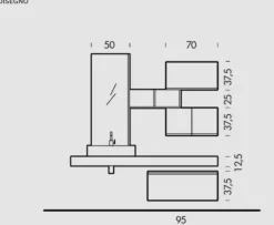 Mobile bagno Sospeso Bgo a prezzo ribassato^Compab Online