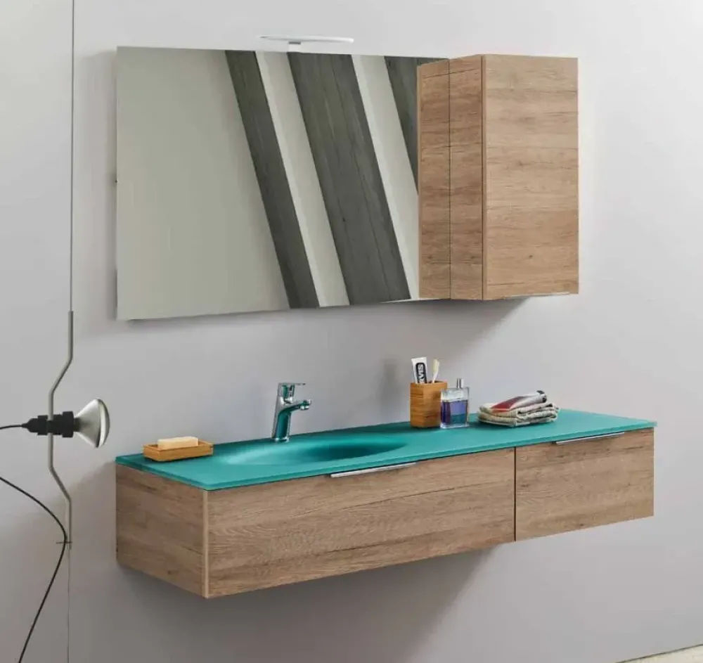Mobile bagno Sospeso Composizione 6 a prezzi convenienti^Artigianale Discount