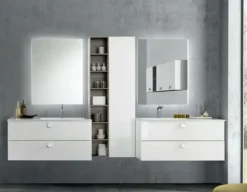 Baxar Mobile bagno Sospeso Comp. 009 bagno   con forte sconto- Mobili Bagno Sospeso