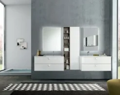 Baxar Mobile bagno Sospeso Comp. 009 bagno con forte sconto- Mobili Bagno Sospeso