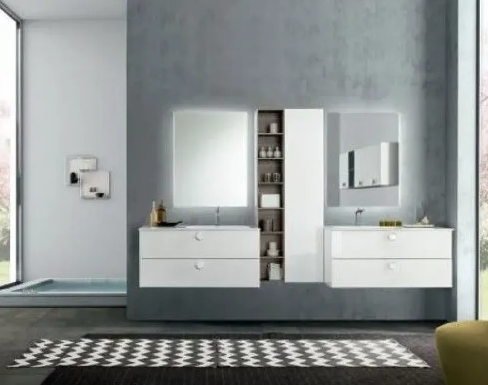 Baxar Mobile bagno Sospeso Comp. 009 bagno con forte sconto- Mobili Bagno Sospeso