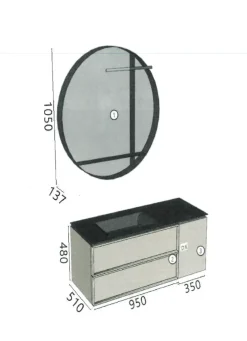 Cerasa Mobile bagno sospeso Des evolution di SCONTATO - 30%- Mobili Bagno Sospeso