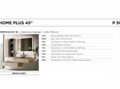 Mobile bagno sospeso Home plus 45 di SCONTATO - 23%^Arbi Outlet