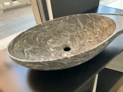 Discount Mobile bagno Sospeso Kreoo decor marmi lavabo da appoggio cashmere marmo gris saint marie a prezzi convenienti Mobili Bagno Sospeso