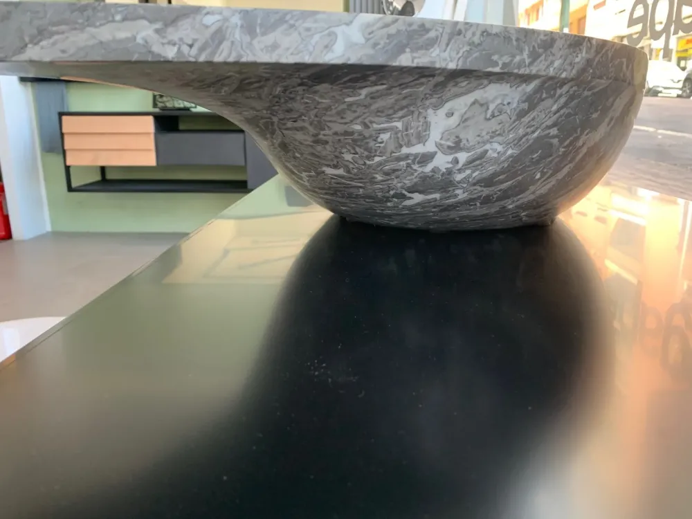 Discount Mobile bagno Sospeso Kreoo decor marmi lavabo da appoggio cashmere marmo gris saint marie a prezzi convenienti Mobili Bagno Sospeso