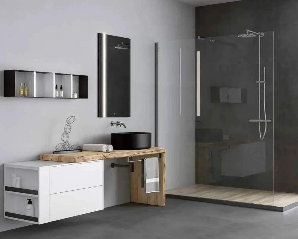 Legnobagno Mobile bagno Sospeso L.14 a prezzi convenienti- Mobili Bagno Sospeso
