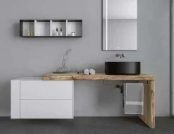Legnobagno Mobile bagno Sospeso L.14 a prezzi convenienti- Mobili Bagno Sospeso