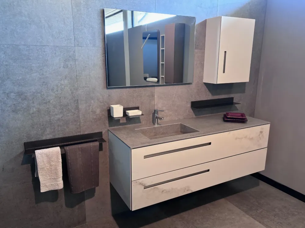Ideal Bagni Mobile bagno Sospeso Monolith scontato - 30%- Mobili Bagno Sospeso