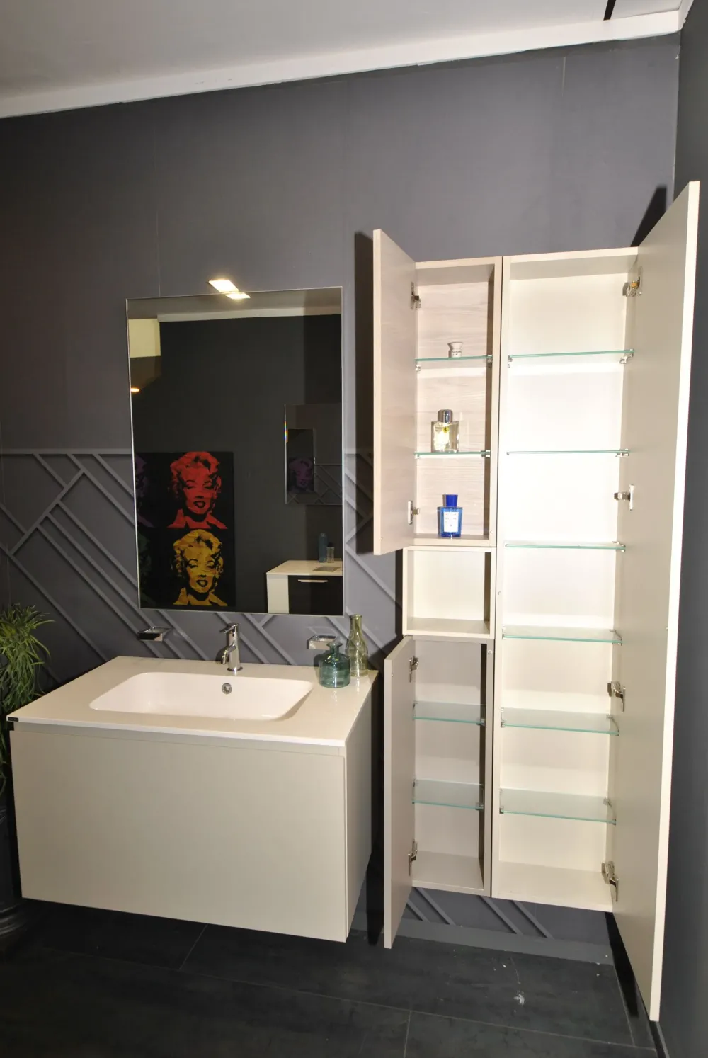Hot Mobile bagno Sospeso Rivo a prezzi outlet Mobili Bagno Sospeso