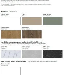 Clearance Mobile bagno Sospeso Verso 02 scontato - 50% Mobili Bagno Sospeso