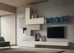 Sale Mobile componibile di in laccato opaco Skt42 in Offerta Outlet Pareti Attrezzate