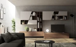 Mobile componibile in stile moderno in laccato opaco Offerta Outlet^Giessegi Discount