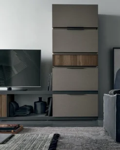 New Mobile componibile S002 in legno a prezzo scontato Pareti Attrezzate