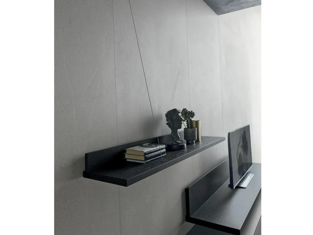 Discount Mobile componibile in laminato materico in Offerta Outlet Pareti Attrezzate