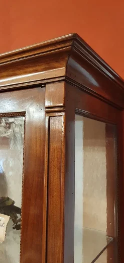 Mobile d'antiquariato modello Vetrina cristalliera in ciliegio a PREZZO SCONTATO^Artigianale New