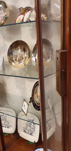 Mobile d'antiquariato modello Vetrina cristalliera in ciliegio a PREZZO SCONTATO^Artigianale New