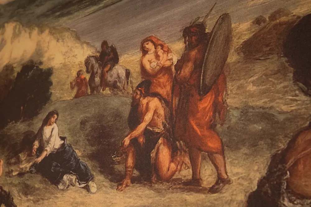 Artigianale Mobile d'antiquariato Quadro cornice foglia argento serigrafia su tela IN OFFERTA OUTLET- Antiquariato