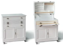 Parlani Mobile di Antiquariato in stile arte povera Carrello oregon in Offerta Outlet- Antiquariato