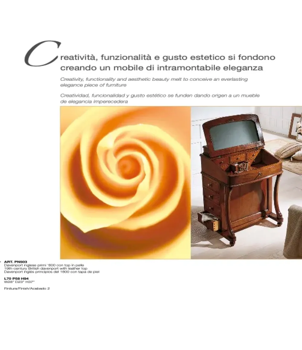 Parlani Mobile di Antiquariato in stile luigi xvi Davenport pn503 a prezzo Outlet- Antiquariato