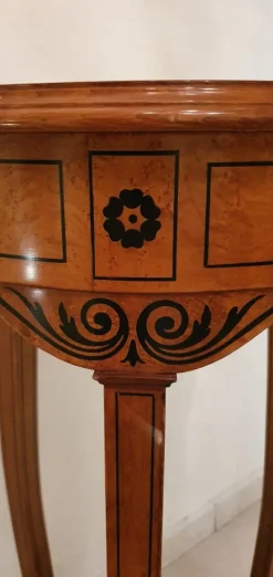 Artigianale Mobile di Antiquariato in stile neoclassico Colonna in radica a prezzo scontato- Antiquariato