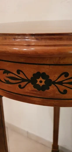 Artigianale Mobile di Antiquariato in stile neoclassico Colonna in radica a prezzo scontato- Antiquariato