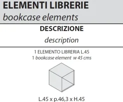 Las Mobili Mobile in legno Iulio monolitico in offerta- Arredo Ufficio