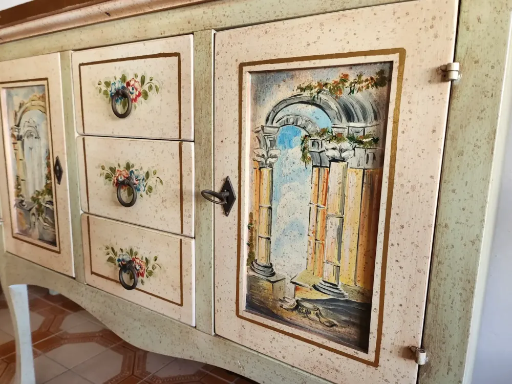Artigianale Mobile in stile classico modello M695 credenza con un ribasso esclusivo- Antiquariato