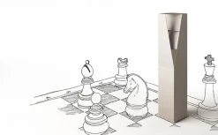 Minotti Italia Mobile ingresso design A terra Queens  di scontato- Mobili Ingresso