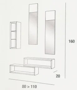 New Mobile ingresso Lego in stile moderno a prezzo ribassato Mobili Ingresso
