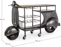 Bizzotto Mobile ingresso modello Consolle bar vespa design di a prezzo ribassato- Mobili Ingresso