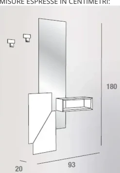 Best Mobile ingresso modello Lego design di a prezzo scontato Mobili Ingresso