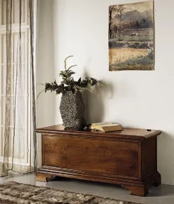 Mobile ingresso Senza maniglia modello classico Cassapanca 600' in massello di noce in promo-sconto del 40% di in offerta^Artigianale Discount