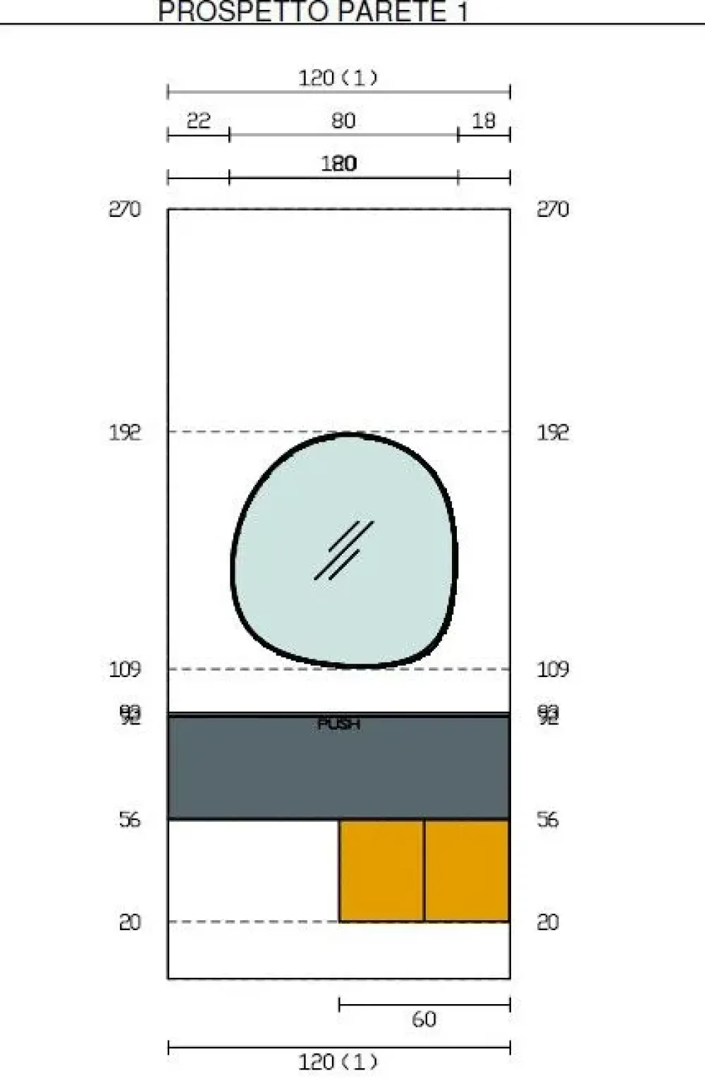 Mobile ingresso Sospeso modello Ingresso moderno di^Imab Clearance