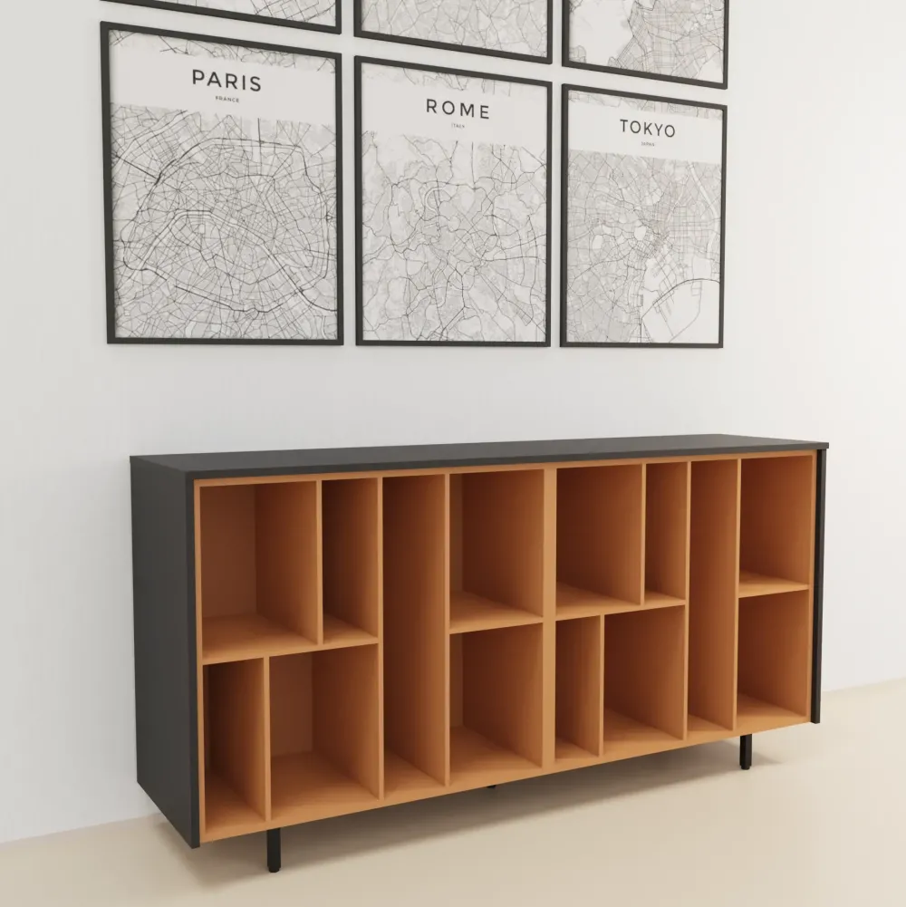 Las Mobili Mobile modello Sigma h93 a giorno in legno ad un prezzo davvero conveniente- Arredo Ufficio